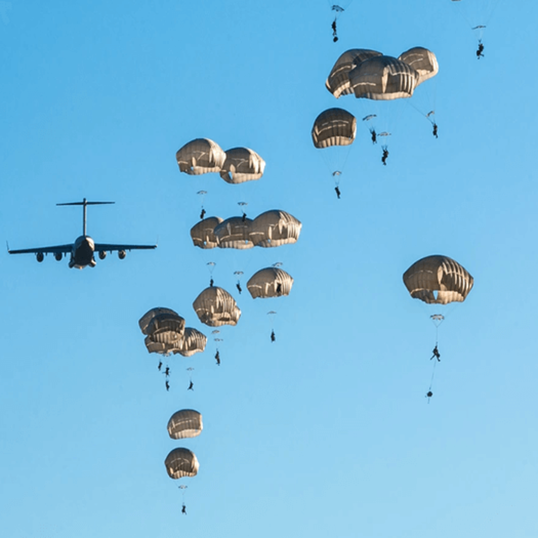 Parachute Drop, Parachute Disengagement and Parachute Disentanglement Training